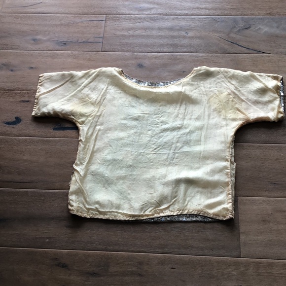 Vintage J. L. B silk sequin and beaded top. Paris. Hong Kong. New York - Picture 5 of 8